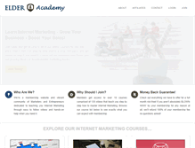 Tablet Screenshot of elderacademy.com